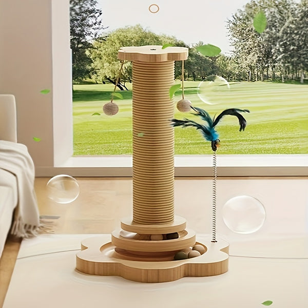 ClawSpin Rotating Cat Scratching Post