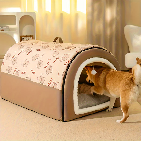 Detachable Flannel Dog & Cat Bed