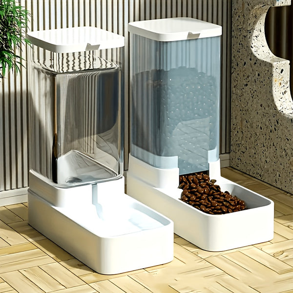AutoFlow Gravity Pet Feeding & Drinking Set (2pcs)