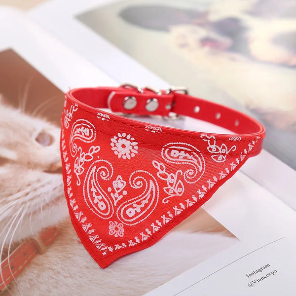 Pet Bandana Collar – Adjustable for Small & Medium Dogs & Cats