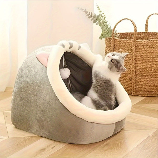 CozyNest Plush Cat House