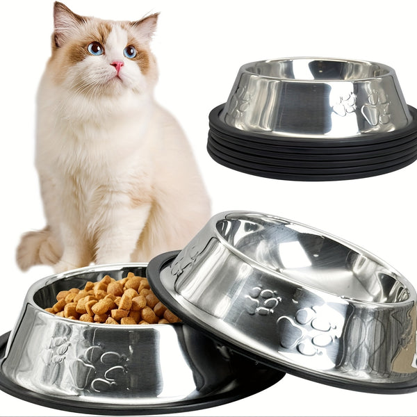 Stainless Pet Bowls Set (2pcs)